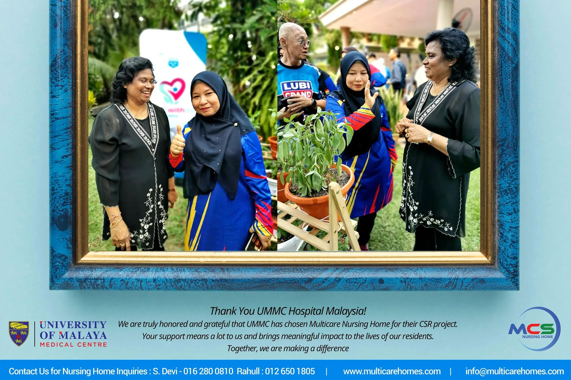 Visitors and Multicare team members at a community event